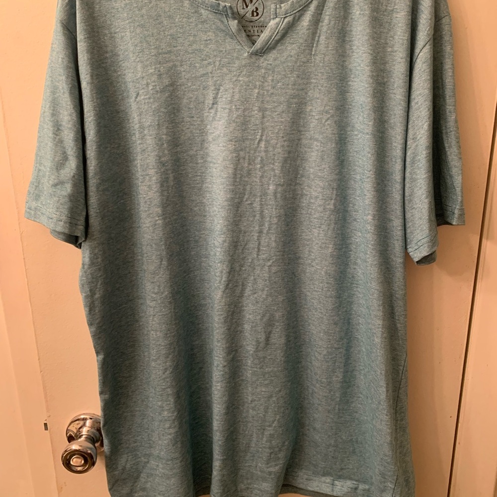 Men's Blue V-Neck T-Shirt